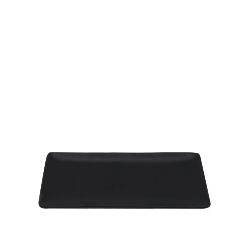 Tulu Porselen Dikdörtgen Kayık 22X10cm  - Opak 64 Siyah DD22X10KYOP64 - TULU PORSELEN