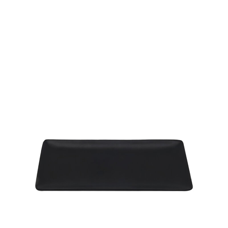 Tulu Porselen Dikdörtgen Kayık 22X10cm  - Opak 64 Siyah DD22X10KYOP64 - 1