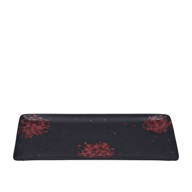 Zest Porcelain Dikdörtgen Kayık 31X12Cm -Oxy Red - 1