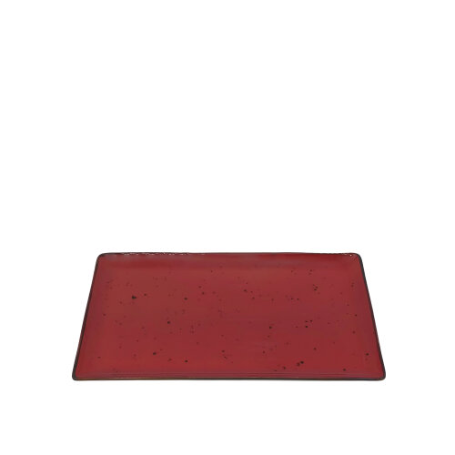 Tulu Porselen Dikdörtgen Kayık 36X21 cm - Reactıve 36 Kırmızı DD35X15DKYR36 - TULU PORSELEN