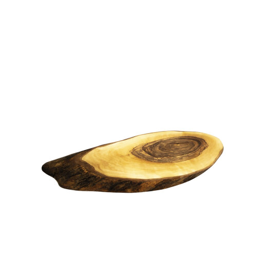 Zeytiniz Doğal Formlu Kabuklu Verev Kesme Tahtası Büyük 25/ - ZEYTİNİZ