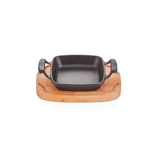 Altınbaşak Döküm Demir Kare Sahan 16*16Cm +Nihale - ALTINBAŞAK