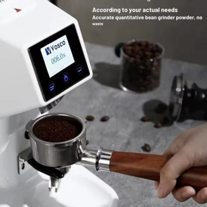 Dozaj Ayarlı Otomatik Kahve Değirmeni Touch Beyaz - 3