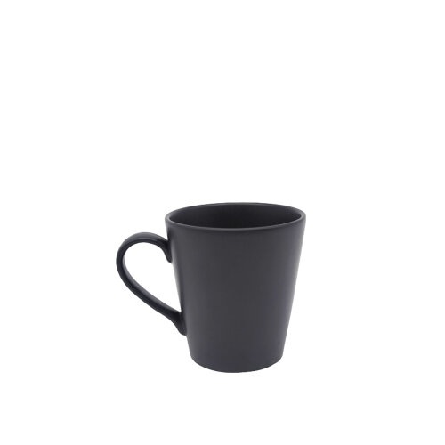 Tulu Porselen Ece Mug-255Cc - Saten 64 Siyah ECE01MGST64 - TULU PORSELEN