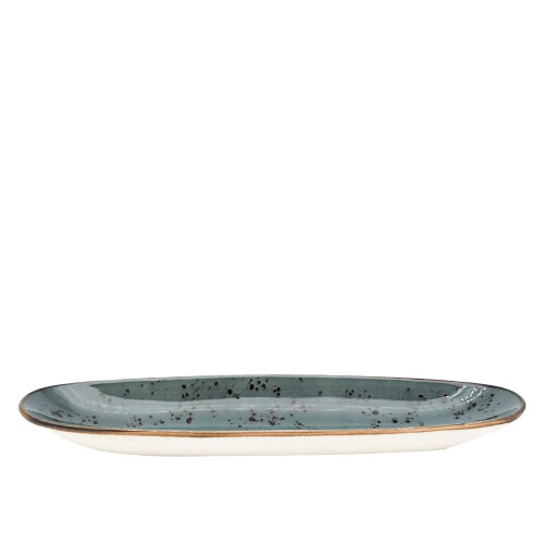 Zest Porcelain Ege Kayık Tabak 32X9,5Cm-Paris K.Mavi - ZEST PORCELAIN