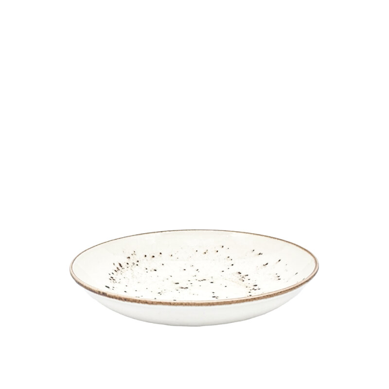Zest Porcelain Elegance Çukur Tabak 23 Cm -Paris Krem - 1