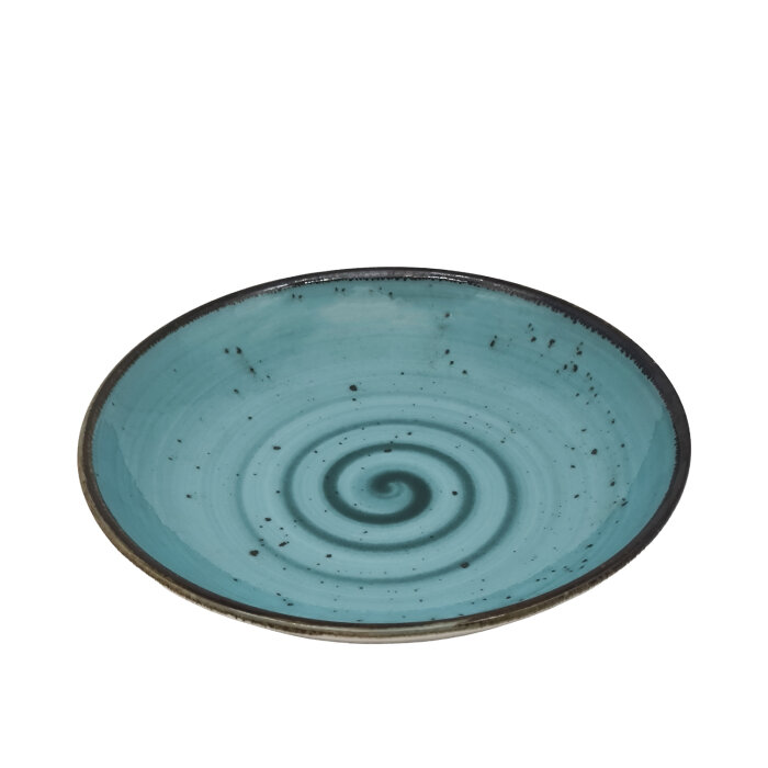 Zest Porcelain Elegance Çukur Tabak 23Cm -Paris Turkuaz - 1