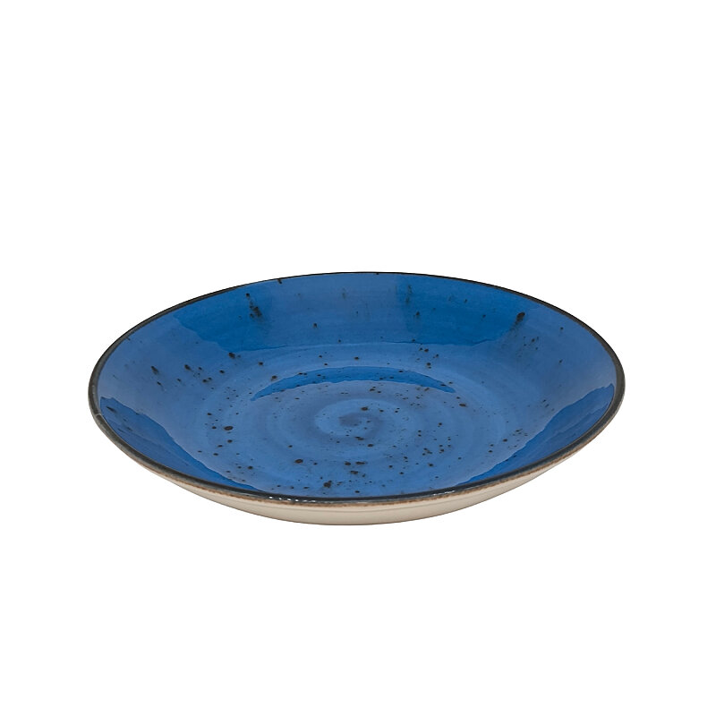 Zest Porcelain Elegance Çukur Tabak 25 cm - Paris Mavi - 1