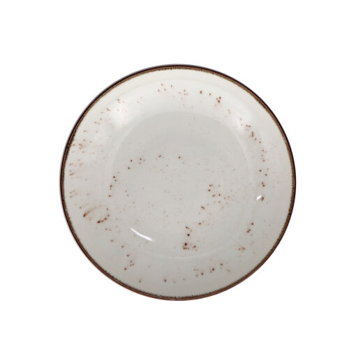 Zest Porcelain Elegance Çukur Tabak 25Cm -Paris Krem - ZEST PORCELAIN