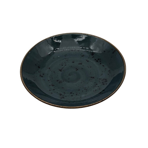 Zest Porcelain Elegance Çukur Tabak 25Cm -Paris K.Mavi - ZEST PORCELAIN