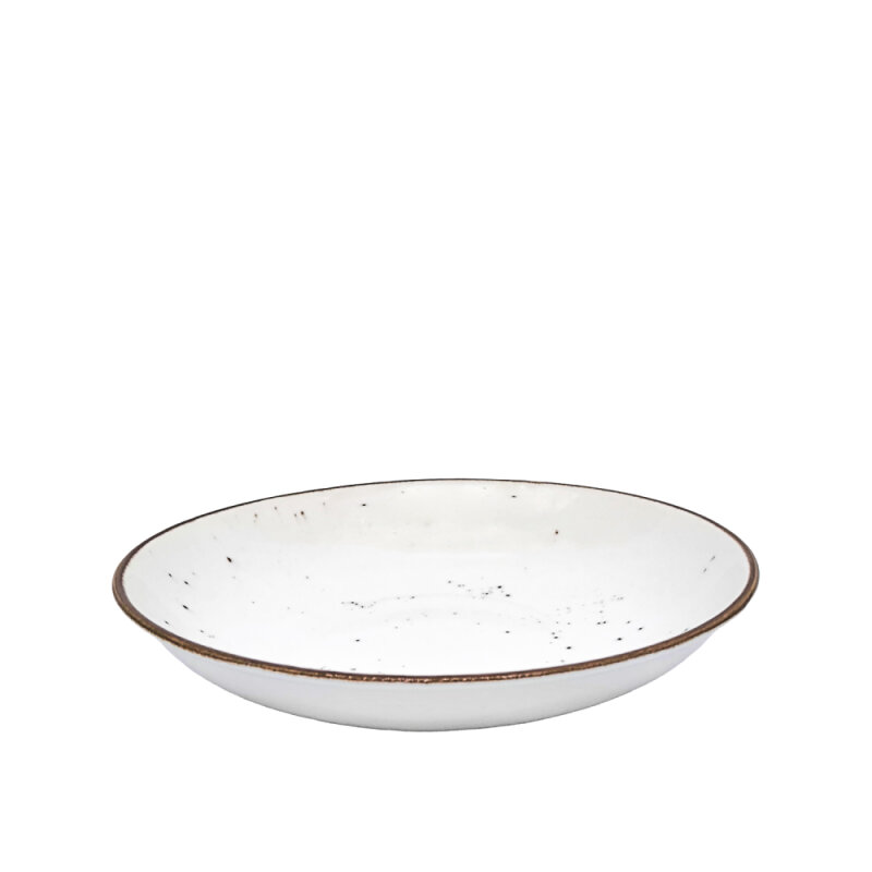 Zest Porcelain Elegance Çukur Tabak 28 Cm-Paris Krem - 1