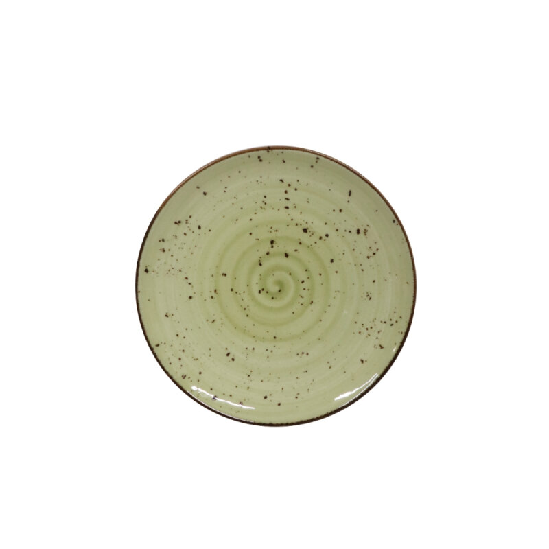 Tulu Porselen Elegance Düz Tabak 17 cm - Reactıve 77 Yeşil - 1
