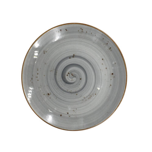 Zest Porcelain Elegance Düz Tabak 23Cm-Paris Gri - ZEST PORCELAIN