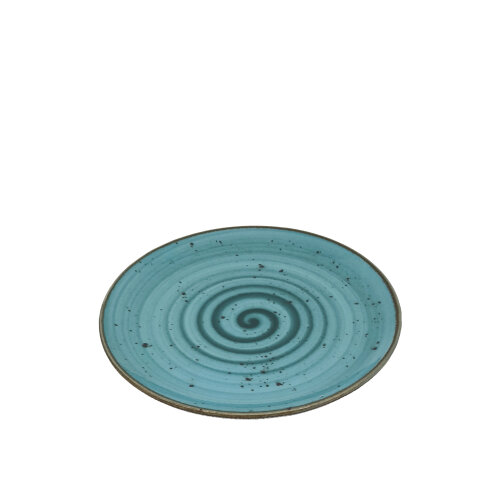 Zest Porcelain Elegance Düz Tabak 23Cm -Paris Turkuaz - ZEST PORCELAIN