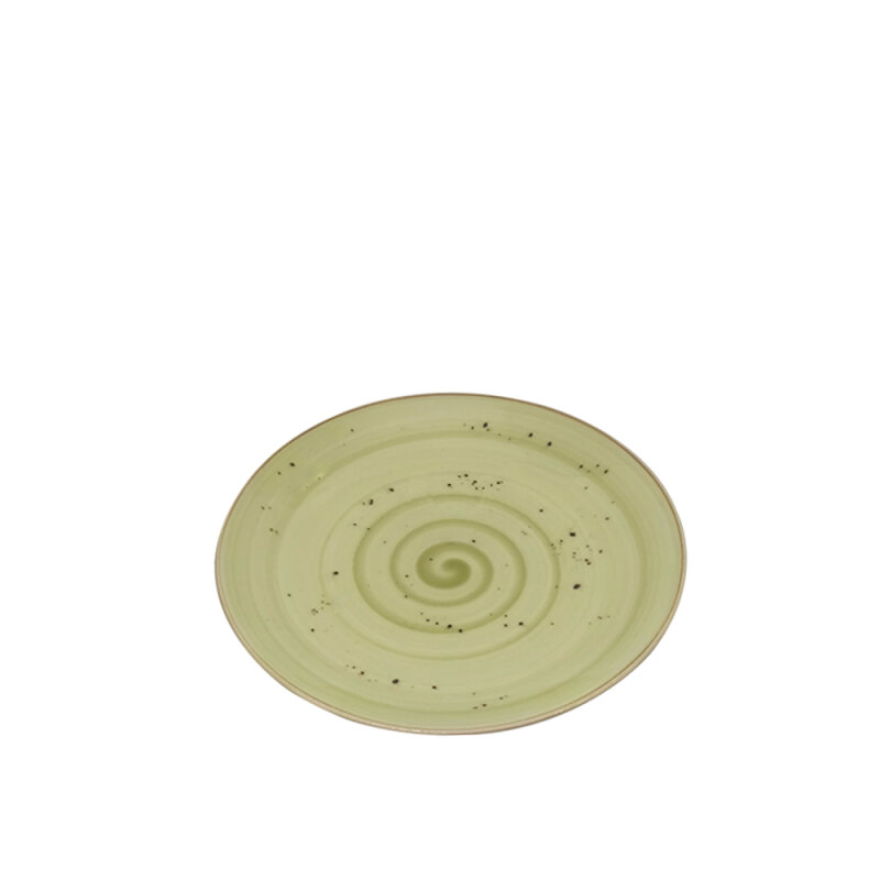 Tulu Porselen Elegance Düz Tabak 23cm-Reactıve R77 Yeşil ELG23DUR77 - 1