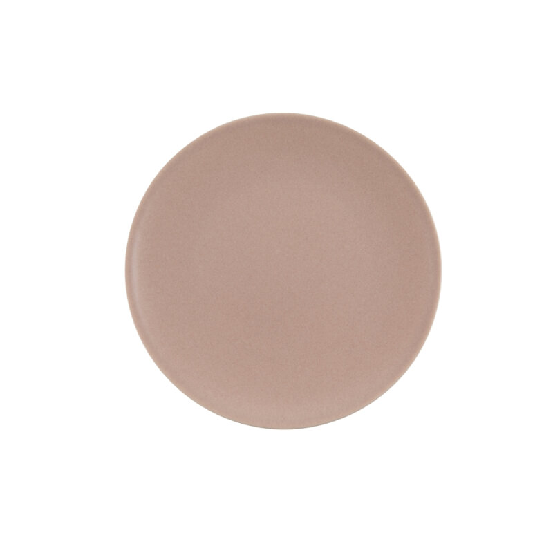 Zest Porcelain Elegance Düz Tabak 23Cm -Velour Pudra - 1