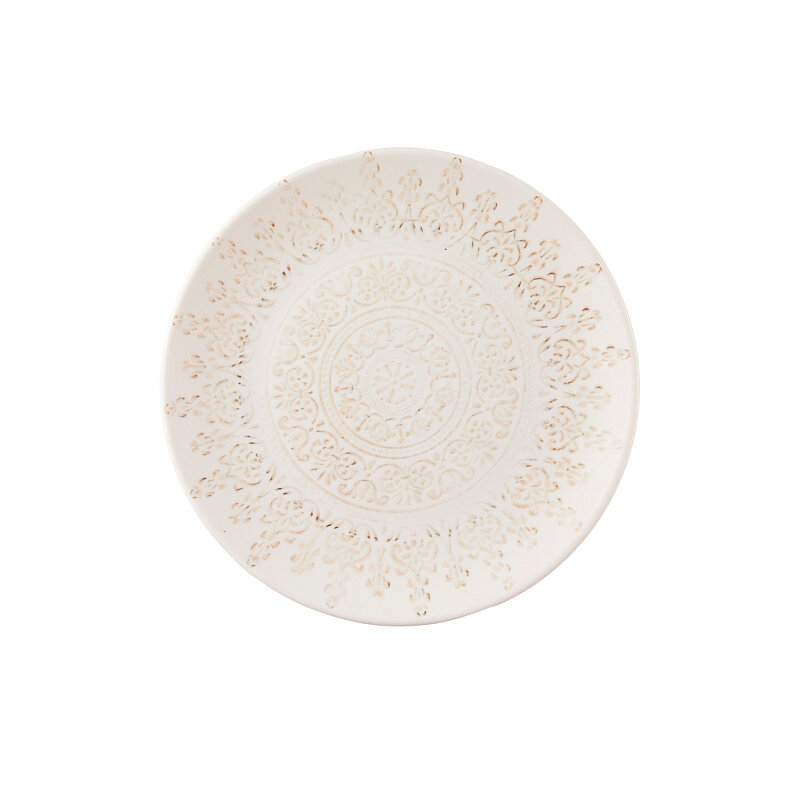 Zest Porcelain Elegance Düz Tabak 25 cm - Whisper - 1