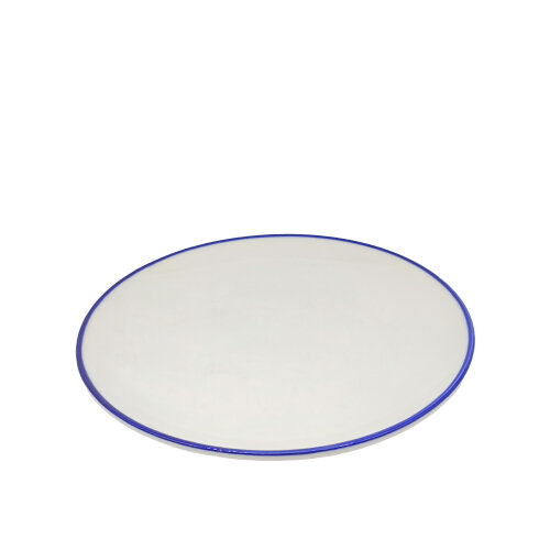 Zest Porcelain Elegance Düz Tabak 25Cm -Riva Mavi - ZEST PORCELAIN
