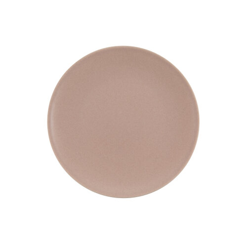 Zest Porcelain Elegance Düz Tabak 25Cm -Velour Pudra - ZEST PORCELAIN