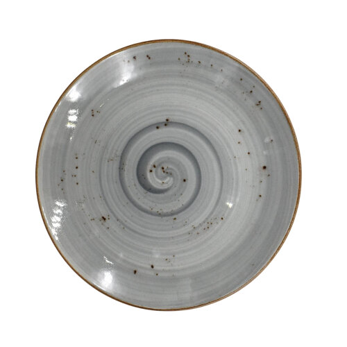 Zest Porcelain Elegance Düz Tabak 27 Cm -Paris Gri - ZEST PORCELAIN