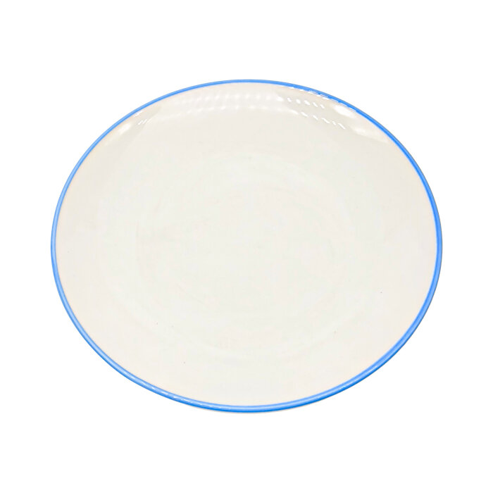 Tulu Porselen Elegance Düz Tabak 27cm File 93 Mavi ELG27DUF93 - 1