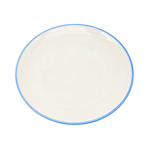 Tulu Porselen Elegance Düz Tabak 27cm File 93 Mavi ELG27DUF93 - TULU PORSELEN