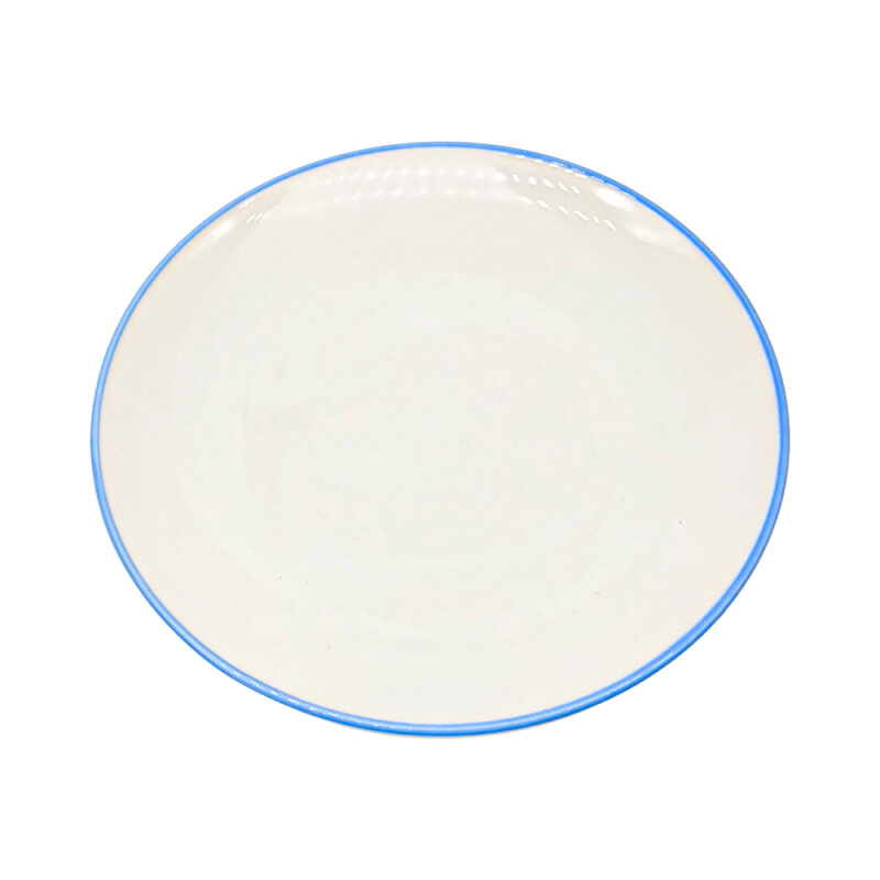 Tulu Porselen Elegance Düz Tabak 27cm File 93 Mavi ELG27DUF93 - 1