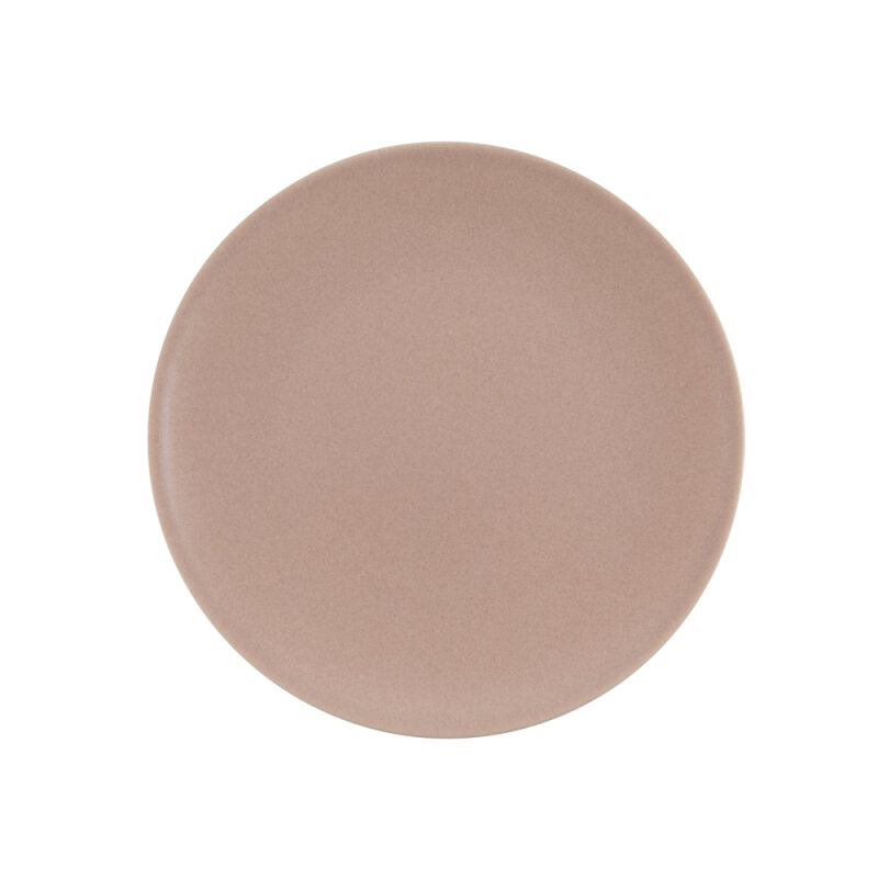 Zest Porcelain Elegance Düz Tabak 27Cm -Velour Pudra - 1