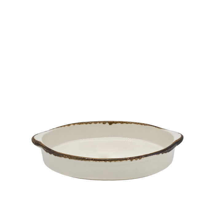 Tulu Porselen Fırın Kabı Oval ( 20X28cm)-Chocolate OV28FKCT47 - 1