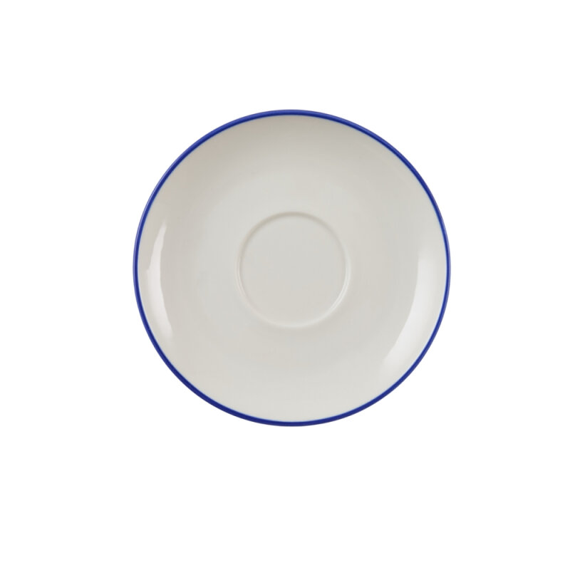 Zest Porcelain Flat Çay Fincan Tabağı -Riva Mavi - 1