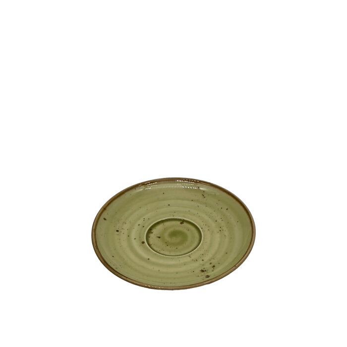 Tulu Porselen Flat Çay Fincan Tabağı - Reactıve 77 Yeşil FLT01CTR77 - 1