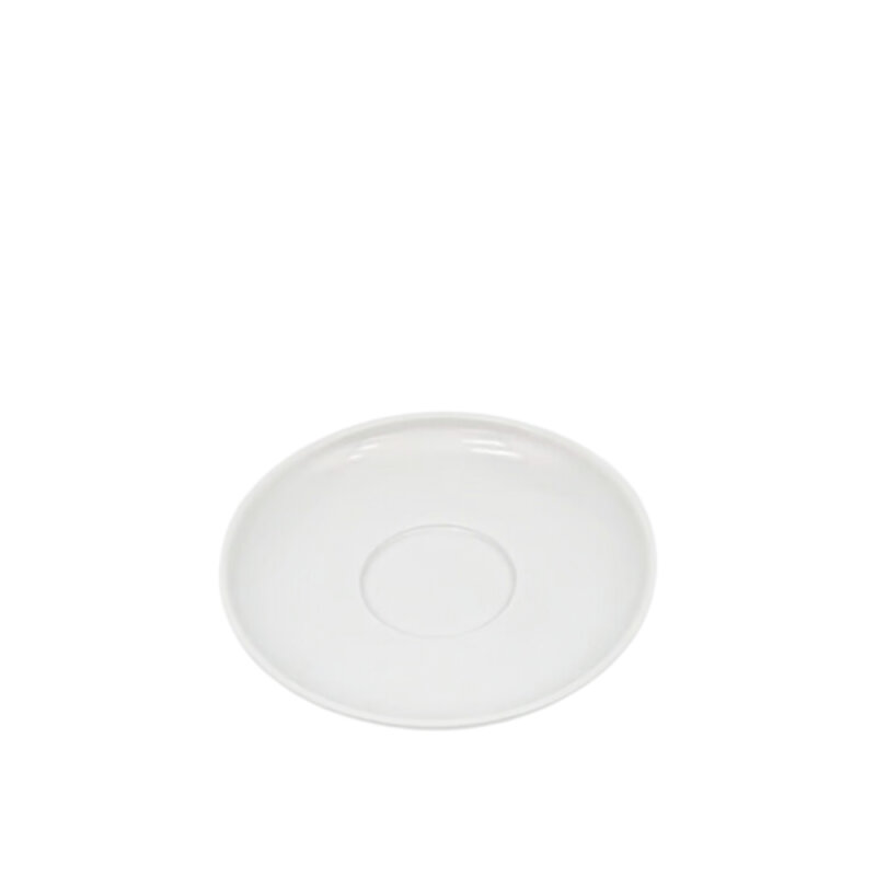 Tulu Porselen Flat Çay Fincan Tabağı - Saten Beyaz FLT01CTST01 - 1