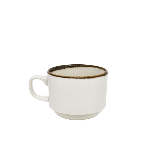 Zest Porcelain Flat Çay Fincanı - Chocolate FLT01CFCT47 - ZEST PORCELAIN