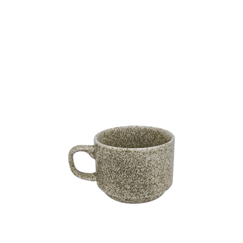 Zest Porcelain Flat Çay Fincanı 200Cc -Element Cream - 1