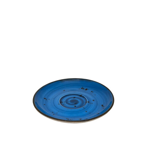 Zest Porcelain Flat Kahve Fincan Tabağı -Paris Mavi - ZEST PORCELAIN