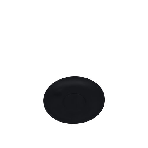 Tulu Porselen Flat Kahve Fincan Tabağı - Saten 64 Siyah FLT01KTST64 - TULU PORSELEN