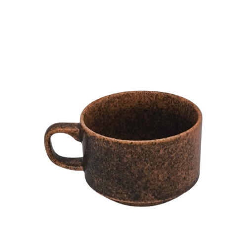 Tulu Porselen Flat Nescafe Fincan – Fh27 Kırmızı FLT01NFFH27 - TULU PORSELEN