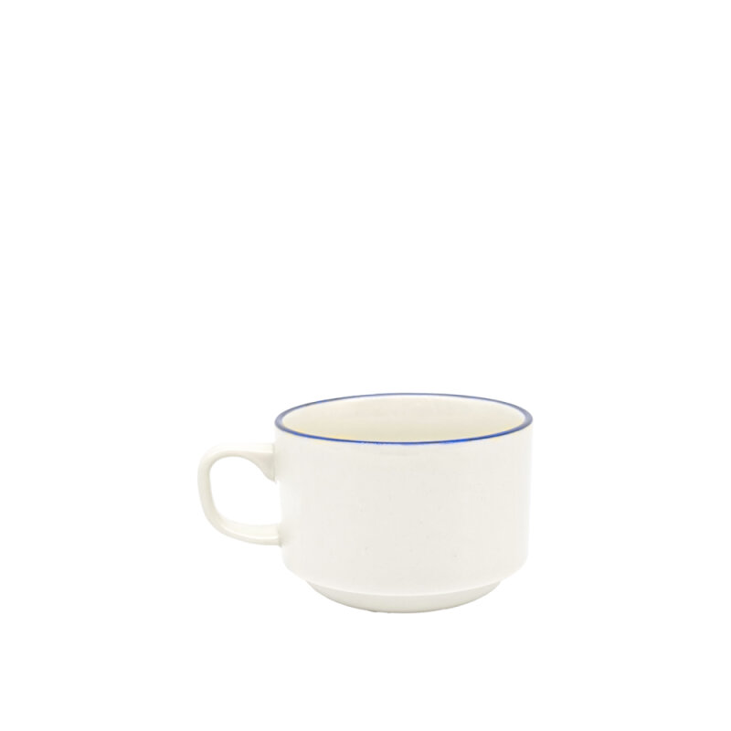 Zest Porcelain Flat Nescafe Fincan-Riva Mavi - 1