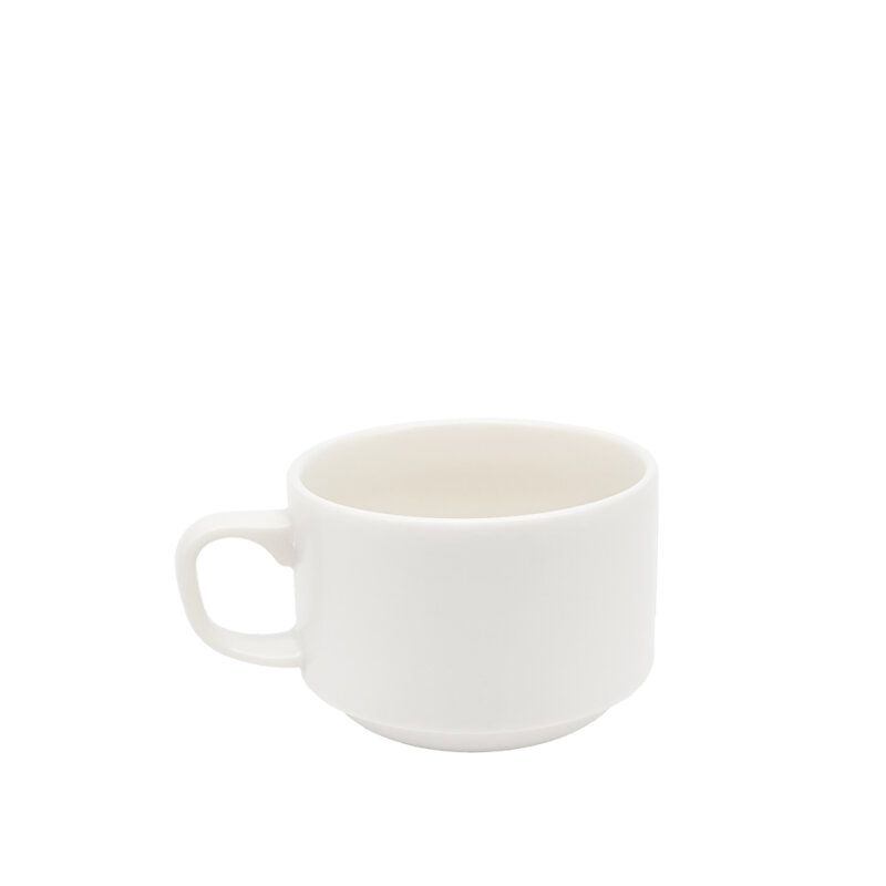 Tulu Porselen Flat Nescafe Fincan – Saten 01 Beyaz FLT01NFST01 - 1