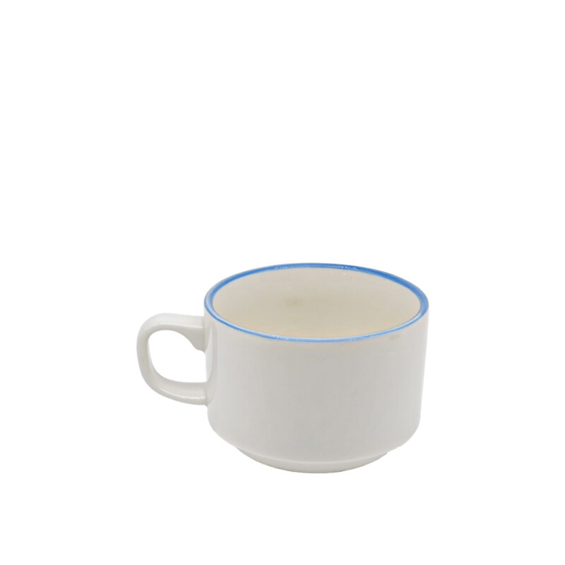 Tulu Porselen Flat Nescafe Fincanı – File 93 Mavi FLT01NFF93 - 1