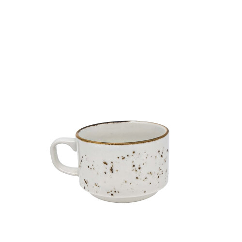 Zest Porcelain Flat Nescafe Fincanı 230Cc-Paris Krem - ZEST PORCELAIN