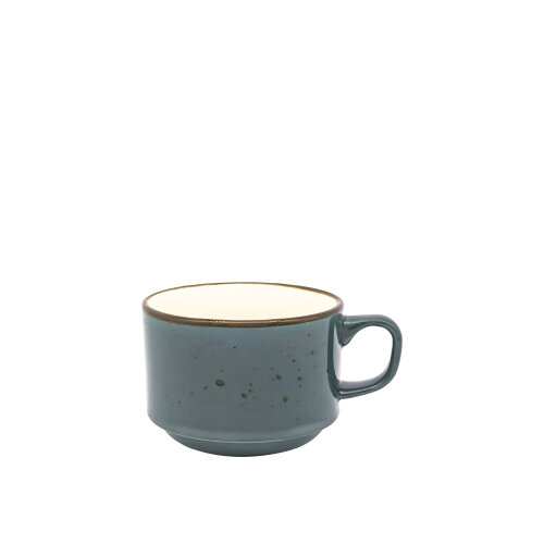 Zest Porcelain Flat Nescafe Fincanı 230Cc-Paris K.Mavi - ZEST PORCELAIN
