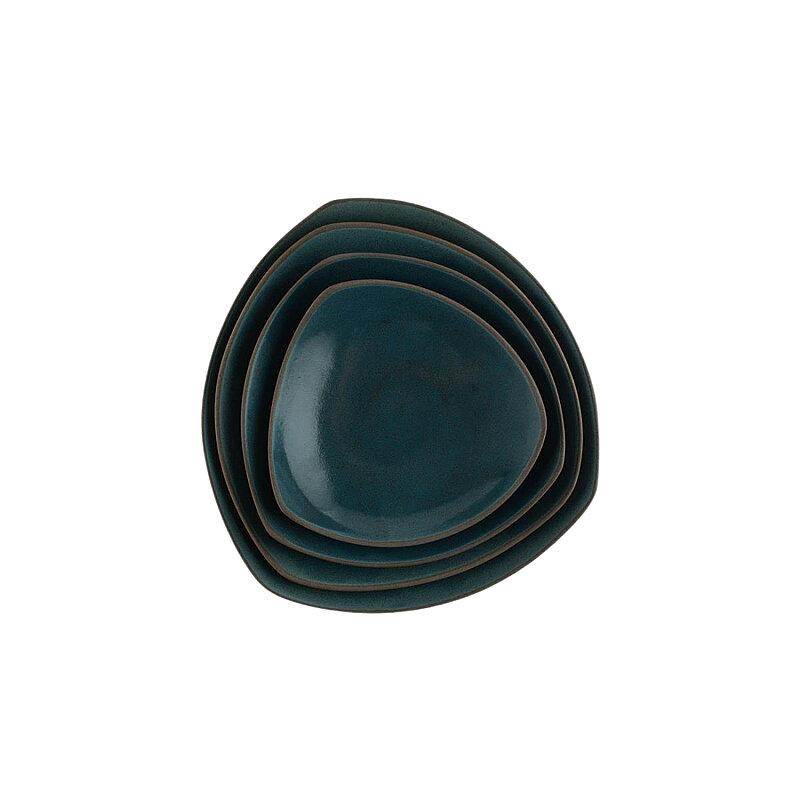 Matgusto Giz Parlak Mavi Sunum Tabak Q:23 H: 5,5 cm GZP282355 - 2
