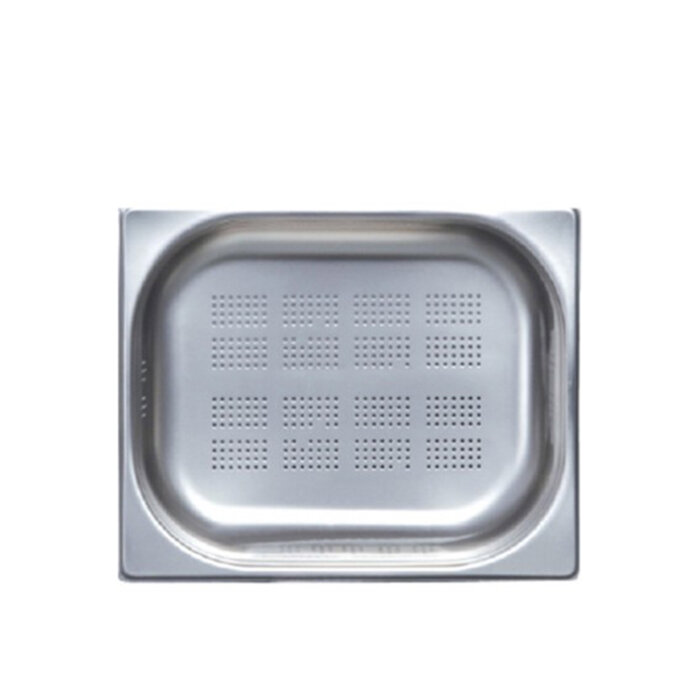 Kayalar Çelik Gnp 2/3 100 Delikli Gastronom Küvet 35,4X32,5 Cm 9 Ltr - 1