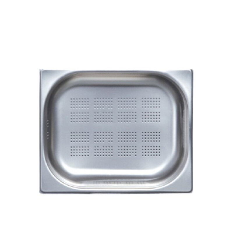 Kayalar Çelik Gnp 2/3 100 Delikli Gastronom Küvet 35,4X32,5 Cm 9 Ltr - 1