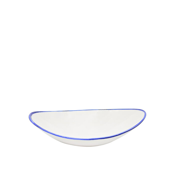 Tulu Porselen Gondol Kase 25Cm X 15,5Cm - File 33 Mavi - 1