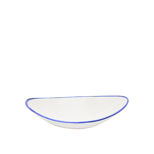 Zest Porcelain Gondol Kase 25Cm X 15,5Cm -Riva Mavi - ZEST PORCELAIN