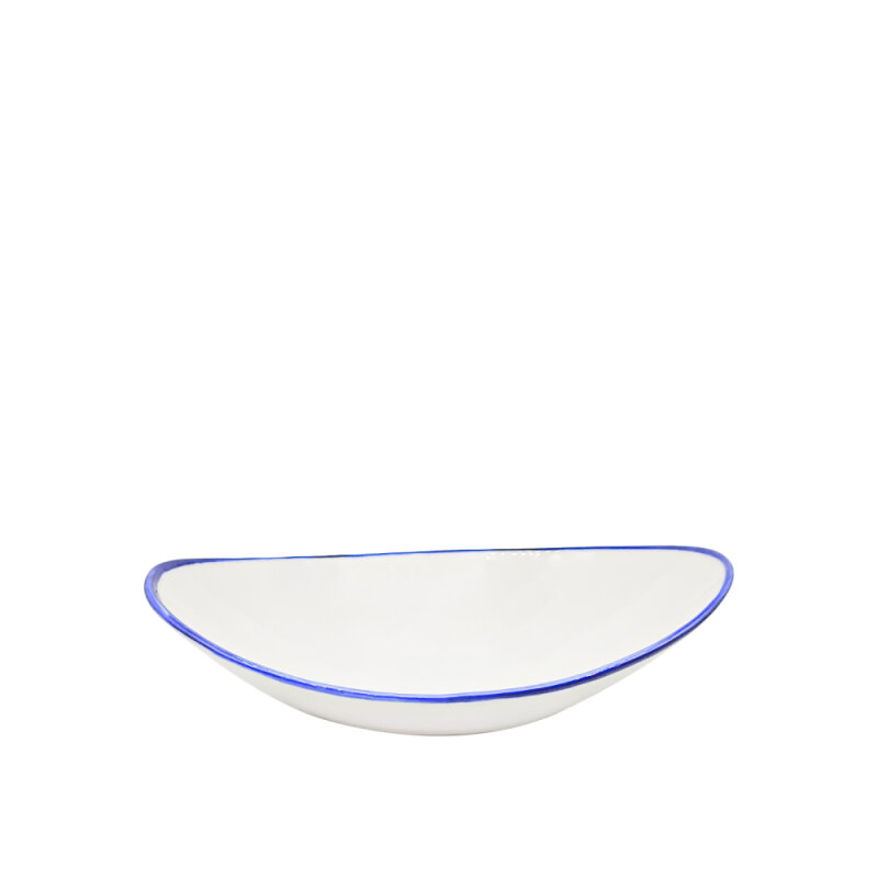 Zest Porcelain Gondol Kase 25Cm X 15,5Cm -Riva Mavi - 1