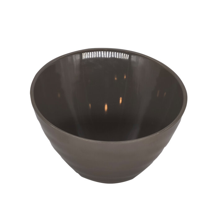 Gri Melamin Açılı Kase 23X15 Cm - 1