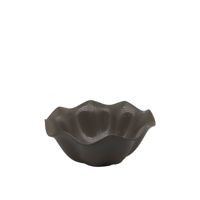 Gri Melamin Çiçek Kase 21X10Cm - 1